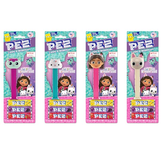 Assorted PEZ® Gabby's Dollhouse Candy Dispenser, 1pc.